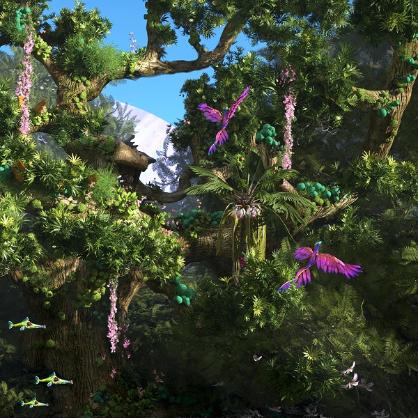 Silhouette of a hiker at sunset